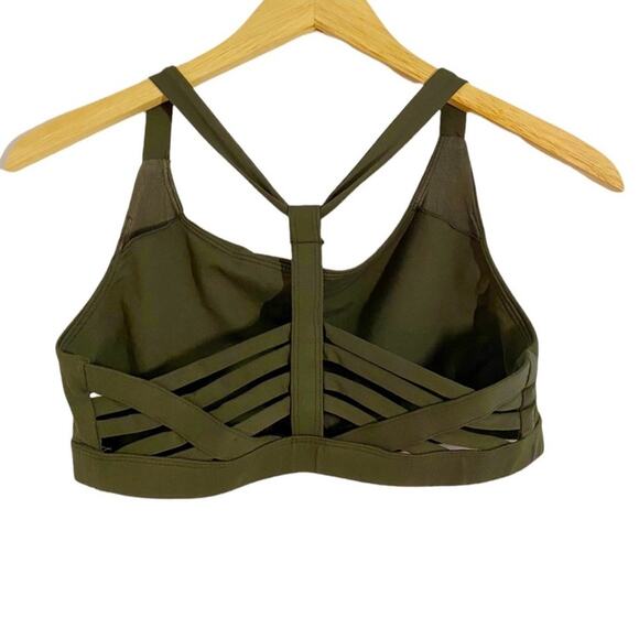 Rae Mode Medium Green Strappy Sports Bra - Picture 4 of 8